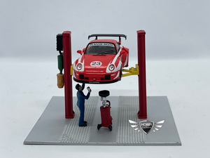 2 Post Lift RED American Diorama MiJo Exclusive