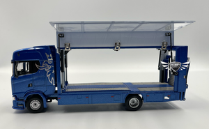 730S Enclosed Double Deck Tow Truck BLUE GCD