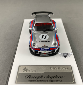 FuelMe 1:64 Porsche 993 RWB Martini Racing #11 Resin Car Model Rough Rhythm