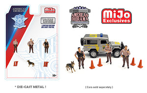 1:64 Scale Figures Police (Polisi) American Diorama MiJo exclusive