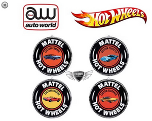 Auto World 12" Hot Wheels Collector Button Tin Sign Custom