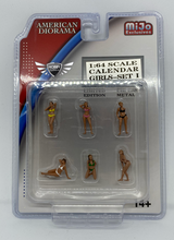 Load image into Gallery viewer, Calendar Girls Set 1 MiJo Exclusives AMERICAN DIORAMA