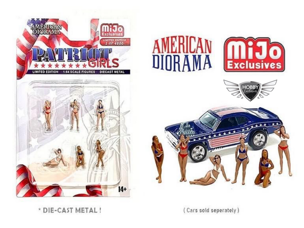 American Diorama 1:64 Patriot Girls Figure Set MiJo Exclusive