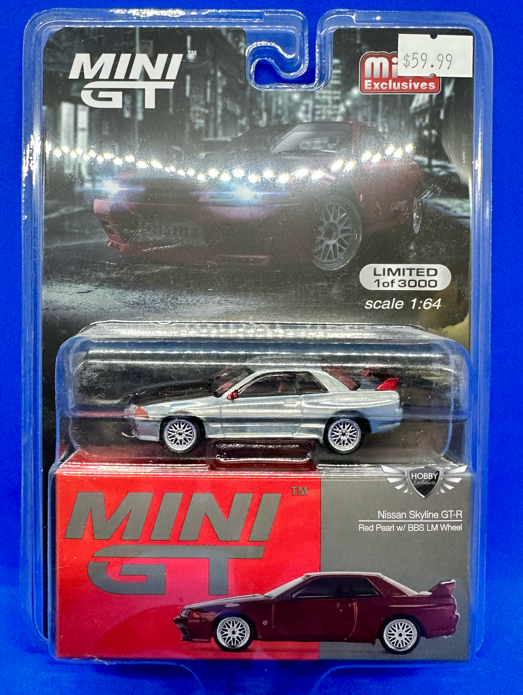 Nissan Skyline GT-R Red Pearl w/BBS LM Wheel #295 MiJo Exclusive Mini GT CHASE
