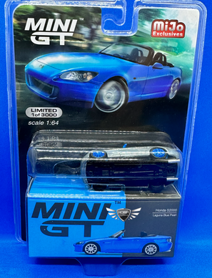 Honda S2000 Laguna Blue Pearl #287 MiJo Exclusive Mini GT CHASE