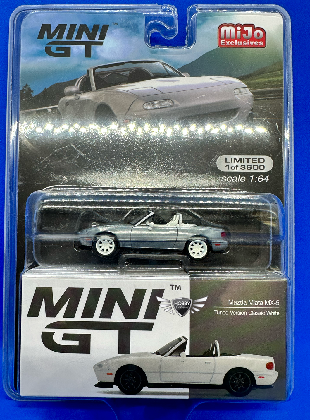 Mazda Miata MX-5 Tuned Version Classic White Mini GT MiJo Exclusive CHASE
