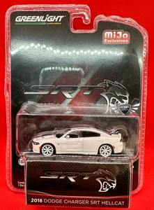 2018 Dodge Charger SRT Hellcat MiJo Exclusive WHITE  Greenlight CHASE