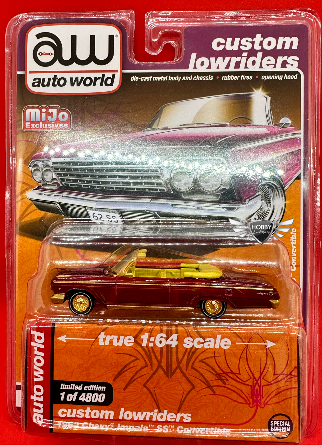 1962 Chevy Impala SS Convertible MiJo Exclusive Autoworld CHASE