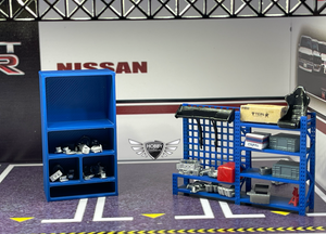 Garage Tools &  Shelfs 1:64 Scale