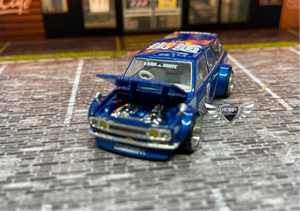Datsun KAIDO 510 Wagon Blue Mini GT-KAIDOHOUSE #011