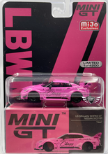 Load image into Gallery viewer, LB Silhouette Works GT Nissan 35GT-RR &quot;Class&quot; Pink MiJo Exclusive Mini GT #281