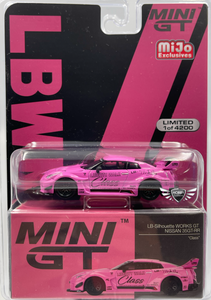 LB Silhouette Works GT Nissan 35GT-RR "Class" Pink MiJo Exclusive Mini GT #281