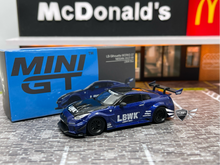 Load image into Gallery viewer, LB Silhouette WORKS GT Nissan 35GT-RR LBWK Blue MiJo Exclusive Mini GT #299