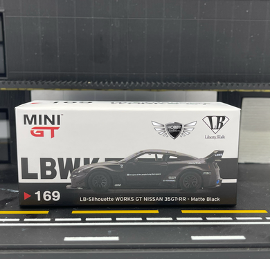 LB Silhouette WORKS GT Nissan 35GT-RR Matte Black Mini GT CHINA Exclusives #169
