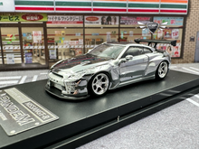Load image into Gallery viewer, New Arrival Nissan GT-R Pandem Chrome Silver LEAGUE MODELS