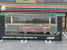 Load image into Gallery viewer, Inno64 1:64 Nissan Silvia S13 Pandem Rocket Bunny V1 Metallic Red