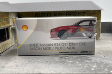 Load image into Gallery viewer, Shell Nissan R34 GTT Drift Car Jason Mok / Pluto Mok INNO64