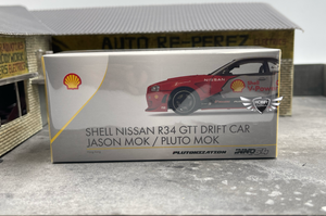 Shell Nissan R34 GTT Drift Car Jason Mok / Pluto Mok INNO64